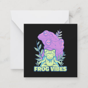 Carte De Correspondance Vibes Grenouille Yoga