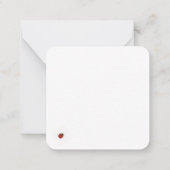 Carte De Correspondance Vibrant Ladybug Delight (Dos)