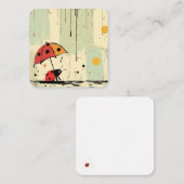 Carte De Correspondance Vibrant Ladybug Delight (Devant / Derrière)