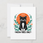 Carte De Correspondance vibrations miaou seulement (Devant)