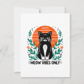 Carte De Correspondance vibrations miaou seulement (Dos)