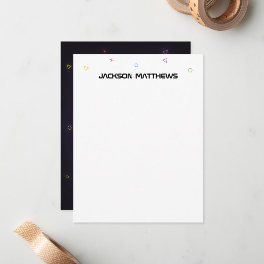 Carte De Correspondance Video Game Boy's (Devant/Arrière en situation)