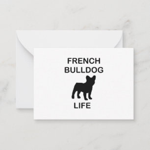 Carte De Correspondance vie de bulldog français