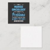 Carte De Correspondance Vie infirmière | Oncologie infirmière (Devant / Derrière)