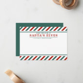 Carte de correspondance vierge du bureau des lutin (Devant/Arrière en situation)