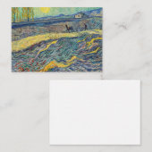 Carte De Correspondance Vincent van Gogh - Champ avec des agriculteurs lab (Devant / Derrière)