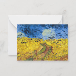 Carte De Correspondance Vincent van Gogh - Champ de blé aux corbeaux