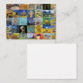 Carte De Correspondance Vincent van Gogh - chefs-d'oeuvre Mosaic Patchwork (Devant / Derrière)