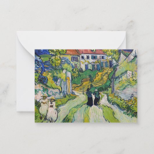 Carte De Correspondance Vincent van Gogh - Escalier à Auvers (Devant)