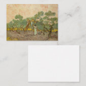 Carte De Correspondance Vincent van Gogh - Femmes cueillette d'olives (Devant / Derrière)