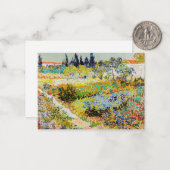 Carte De Correspondance Vincent van Gogh - Jardin à Arles (Devant/Arrière en situation)