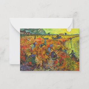 Carte De Correspondance Vincent van Gogh - Le vignoble rouge