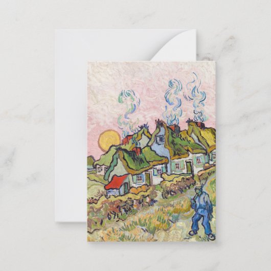 Carte De Correspondance Vincent van Gogh - Maisons et figure (Devant)