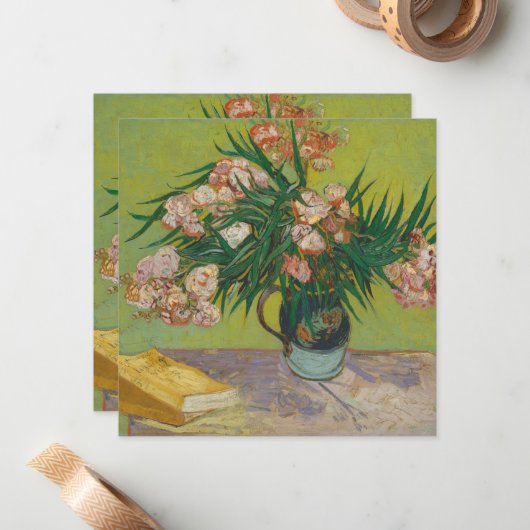 Carte De Correspondance Vincent Van Gogh Oleander (Devant/Arrière en situation)