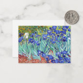 Carte De Correspondance Vincent Van Gogh peignant les Iris (Devant/Arrière en situation)