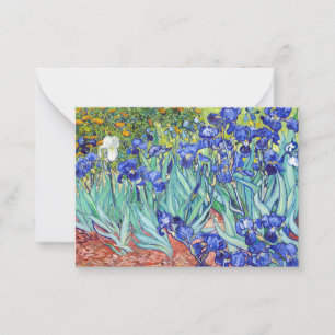 Carte De Correspondance Vincent Van Gogh peignant les Iris