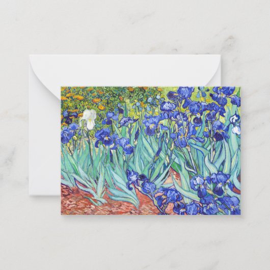 Carte De Correspondance Vincent Van Gogh peignant les Iris (Devant)