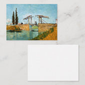Carte De Correspondance Vincent van Gogh - Pont Langlois à Arles #3 (Devant / Derrière)