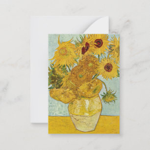 Carte De Correspondance Vincent Van Gogh - Vase avec douze tournesols