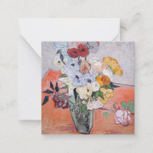 Carte De Correspondance Vincent van Gogh - Vase avec Roses & Anémones