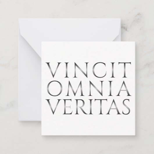 Carte De Correspondance VINCIT OMNIA VERITAS - Lumière (Devant)