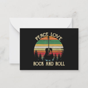 Carte De Correspondance Vintage Hippie Van Flower Bus Peace Love