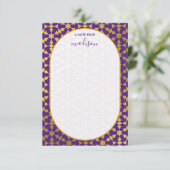 Carte de correspondance violet et or Ethnique Maro (Debout devant)