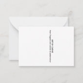 Carte De Correspondance Violets et pavots (Dos)