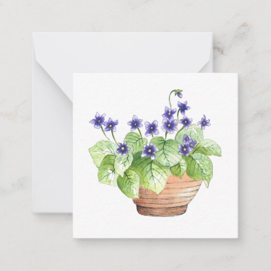 Carte De Correspondance Violets pointillés (Devant)