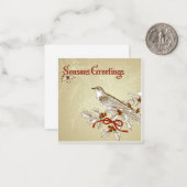 Carte De Correspondance Vœux de la saison (Devant/Arrière en situation)