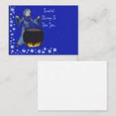 Carte De Correspondance Vœux de l'hiver païen  (Devant / Derrière)