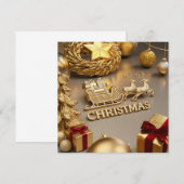 CARTE DE CORRESPONDANCE VOEUX DE NOËL (Devant / Derrière)
