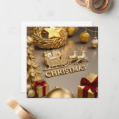 CARTE DE CORRESPONDANCE VOEUX DE NOËL (Devant/Arrière en situation)