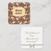 Carte De Correspondance Vœux de Pâques (Devant / Derrière)