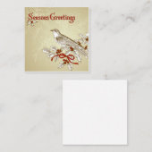 Carte De Correspondance Vœux de saison (Devant / Derrière)