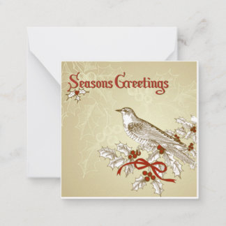 Carte De Correspondance Vœux de saison
