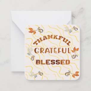 Carte De Correspondance Vœux de Thanksgiving