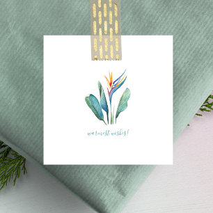 Carte De Correspondance Vœux les plus chaleureux Oiseau de Paradis Mini No