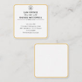 Carte De Correspondance Votre entreprise de logo | Procureur (Devant / Derrière)