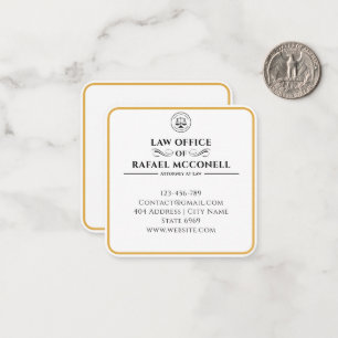 Carte De Correspondance Votre entreprise de logo   Procureur