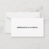 Carte De Correspondance Votre logo d'entreprise téléchargé ou autre concep (Dos)