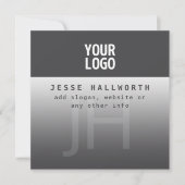 Carte De Correspondance Votre logo, nom commercial et monogramme (Devant)