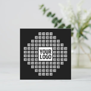 Carte De Correspondance Votre logo ou image Motif moderne unique