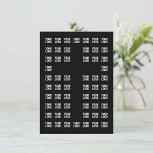 Carte De Correspondance Votre logo ou image téléchargée   Motif croisé
