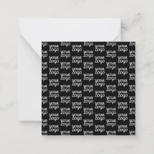 Carte De Correspondance Votre logo Simple répétition Motif de logo