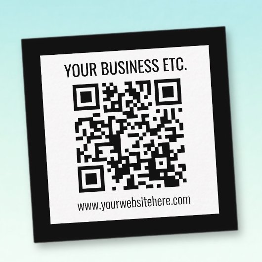 Carte De Correspondance Votre nom d'entreprise et code QR modifiable