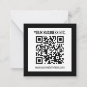 Carte De Correspondance Votre nom d'entreprise et code QR modifiable (Devant)