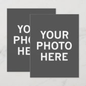 Carte De Correspondance Votre photo ici (Devant / Derrière)