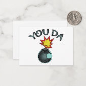 Carte De Correspondance Vous Avez Bombe De Parties scintillant (Devant/Arrière en situation)