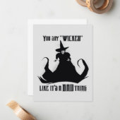 Carte De Correspondance Vous dites "Méchant" Comme si c'était une mauvaise (Devant/Arrière en situation)